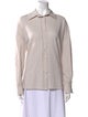 Harris Wharf London Long Sleeve Button-Up Top