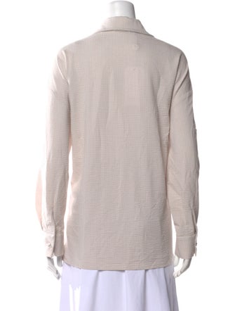 Harris Wharf London Long Sleeve Button-Up Top