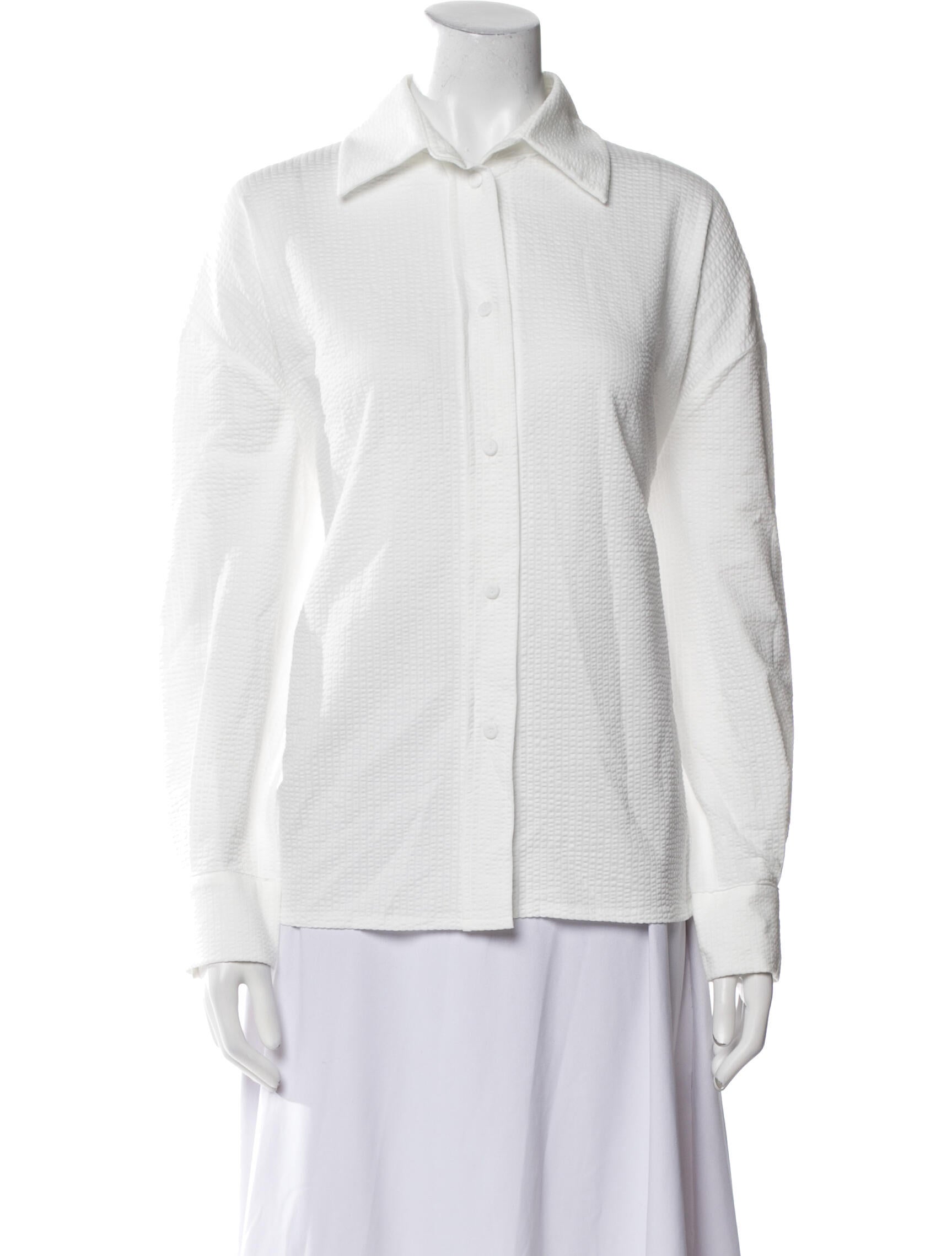 Harris Wharf London Long Sleeve Button-Up Top w/ Tags