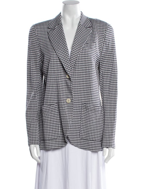 Harris Wharf London Plaid Print Blazer