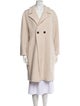 Harris Wharf London Wool Tweed Pattern Faux Fur Coat