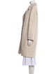 Harris Wharf London Wool Tweed Pattern Faux Fur Coat