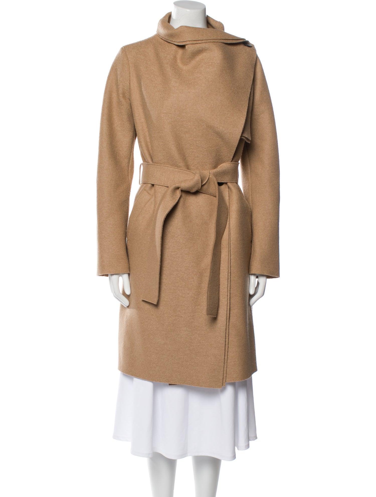 Harris Wharf London Virgin Wool Trench Coat