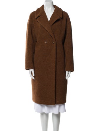 Harris Wharf London Wool Faux Fur Coat
