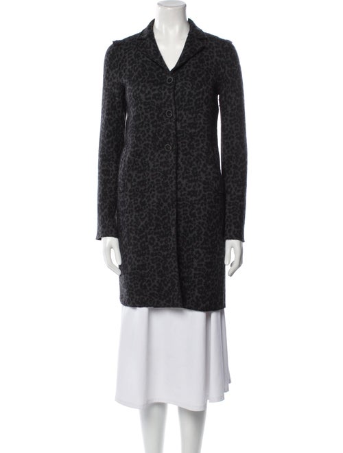 Harris Wharf London Virgin Wool Tweed Pattern Coat