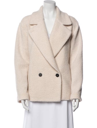 Harris Wharf London Wool Faux Fur Jacket