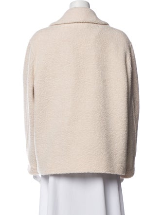 Harris Wharf London Wool Faux Fur Jacket