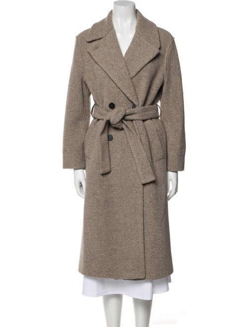 Harris Wharf London Wool Faux Fur Coat