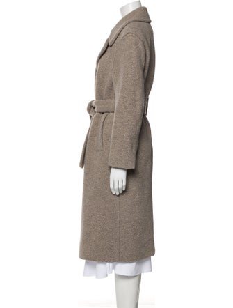 Harris Wharf London Wool Faux Fur Coat