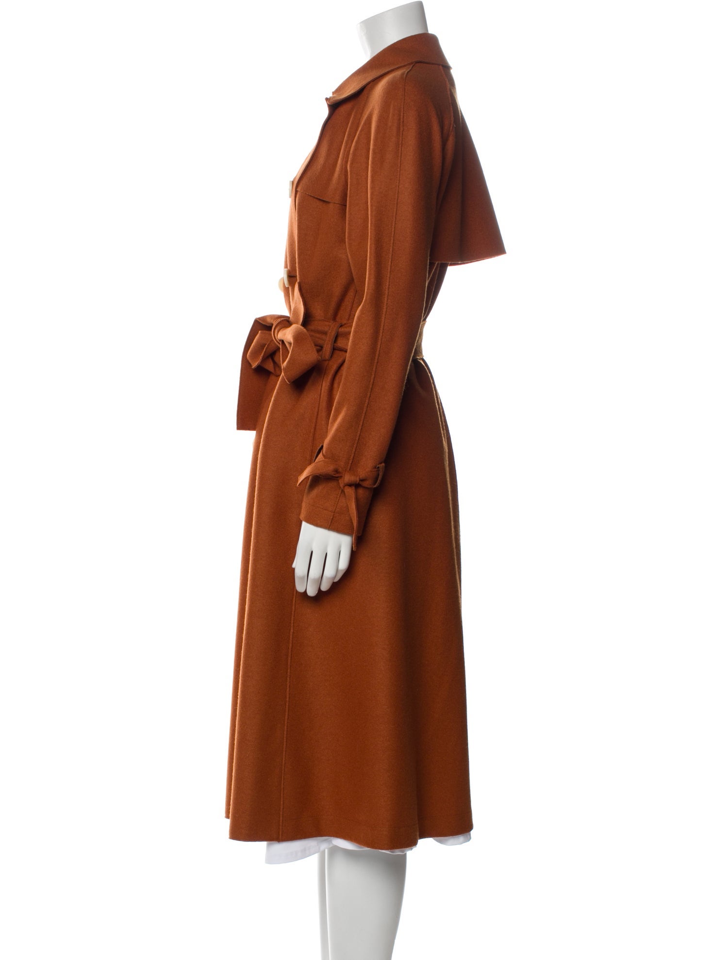 Harris Wharf London Virgin Wool Trench Coat