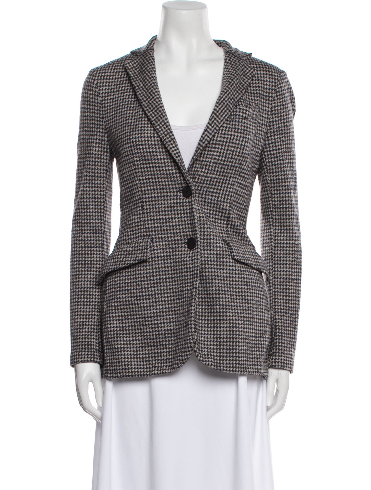 Harris Wharf London Houndstooth Print Blazer