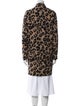 Harris Wharf London Virgin Wool Animal Print Coat