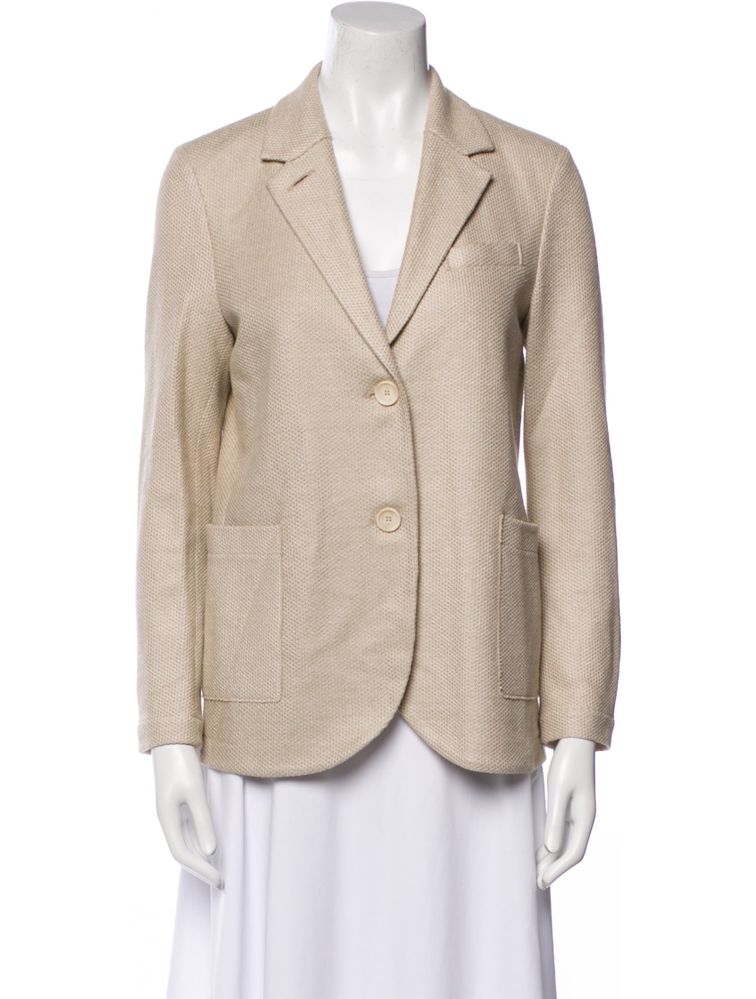Harris Wharf London Linen Striped Blazer