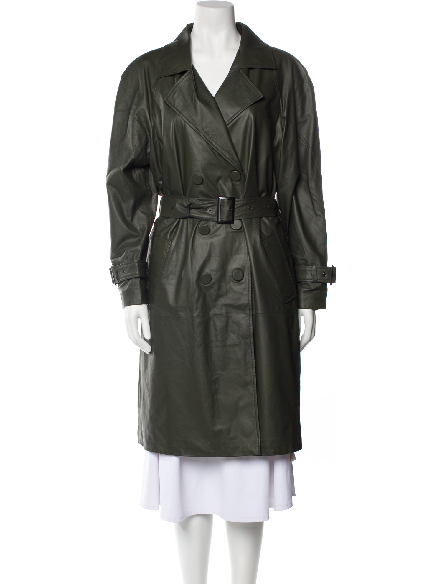 West 14th Lamb Leather Trench Coat w/ Tags