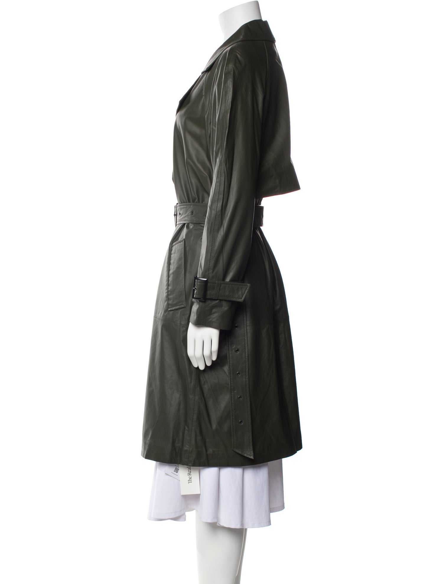 West 14th Lamb Leather Trench Coat w/ Tags