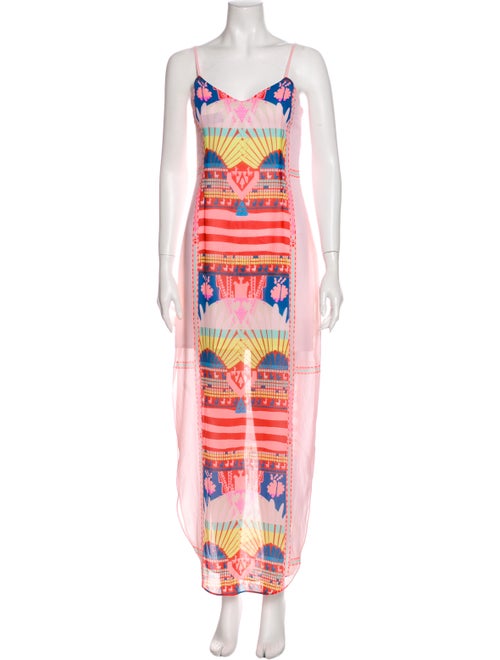 Mara Hoffman Printed Long Dress Pink