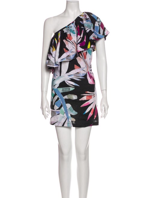 Mara Hoffman Linen Mini Dress Black