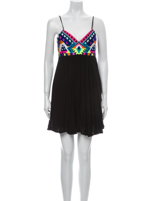 Mara Hoffman Printed Mini Dress Black