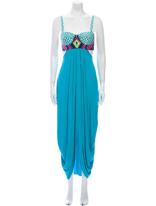 Mara Hoffman Square Neckline Long Dress w/ Tags Bl