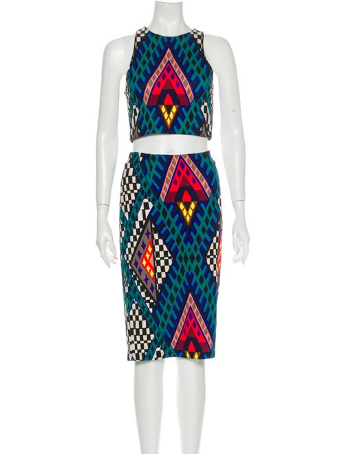 Mara Hoffman Printed Skirt Set Blue