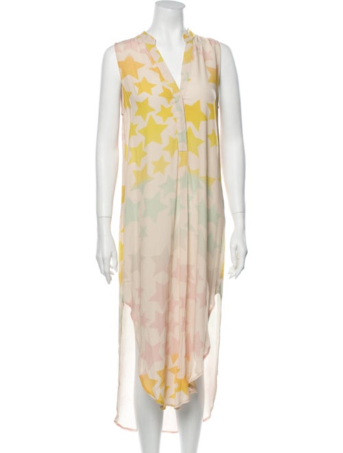 Mara Hoffman Floral Print Long Dress Pink
