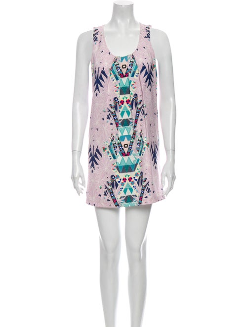Mara Hoffman Printed Mini Dress Purple