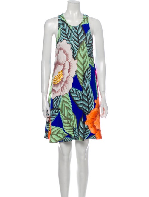 Mara Hoffman Printed Mini Dress Blue