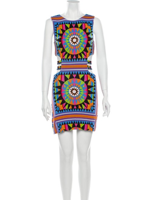 Mara Hoffman Printed Mini Dress Blue
