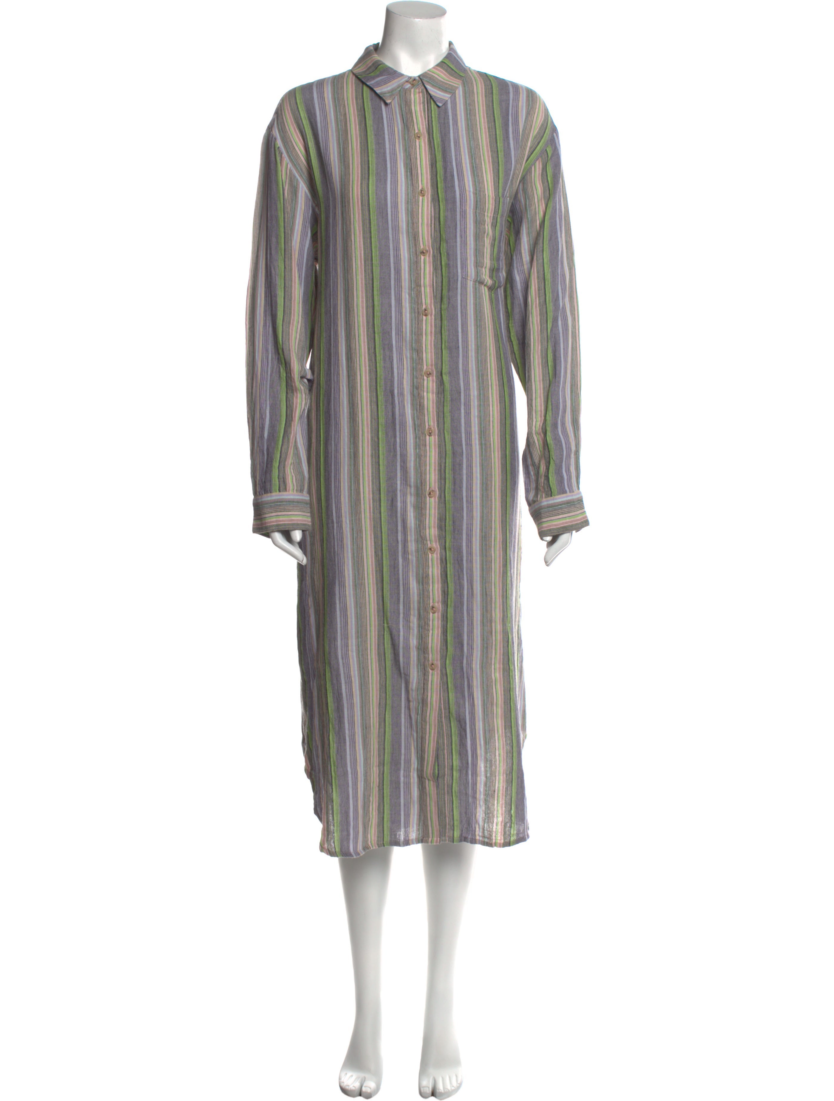 Mara Hoffman Striped Midi Length Dress