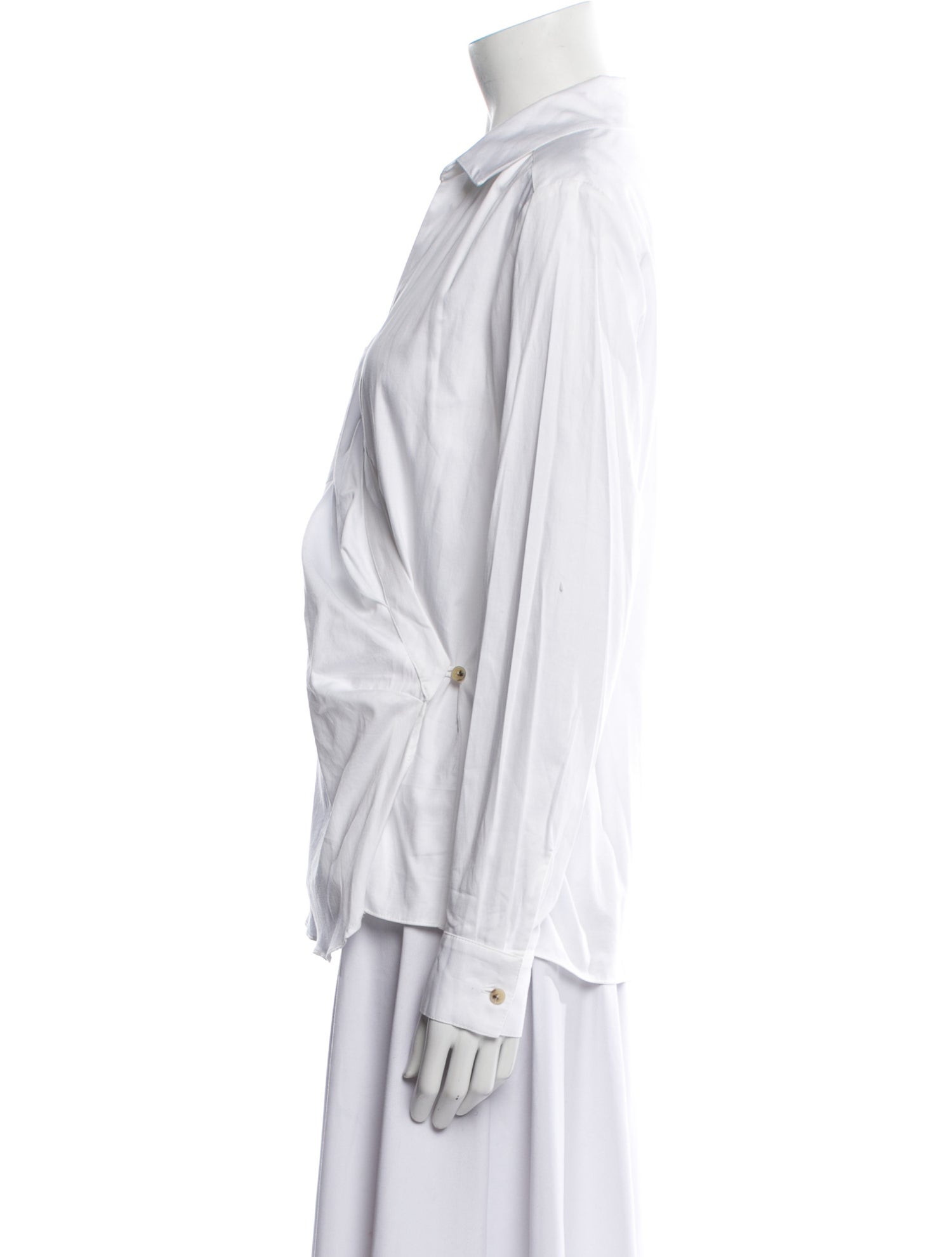 Mara Hoffman V-Neck Long Sleeve Blouse