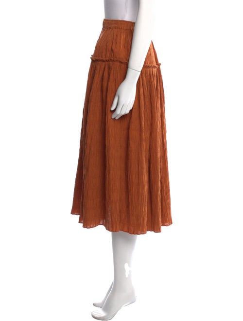 Mara Hoffman Ruffle Embellishment Midi Length Skirt