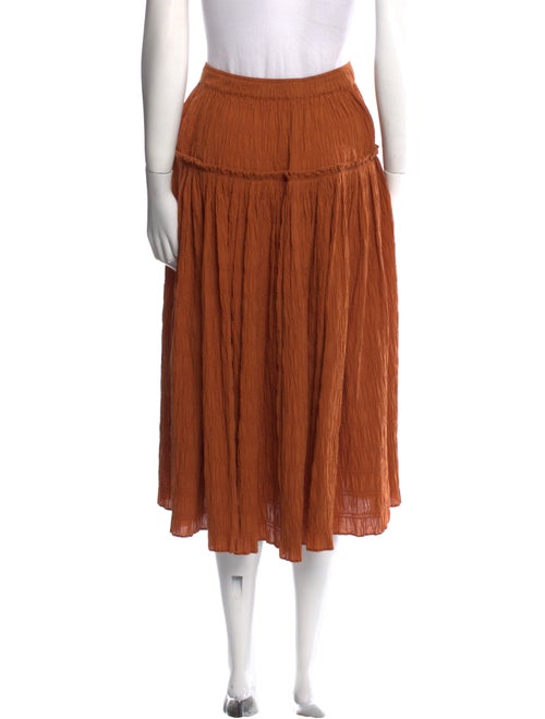 Mara Hoffman Ruffle Embellishment Midi Length Skirt