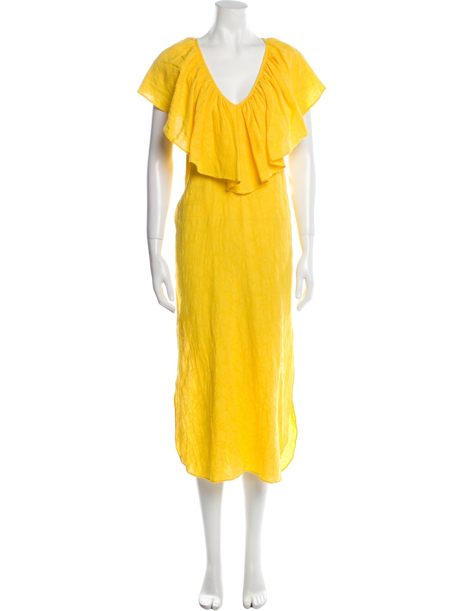 Mara Hoffman Plunge Neckline Long Dress