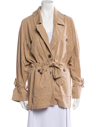 Mara Hoffman Striped Trench Coat