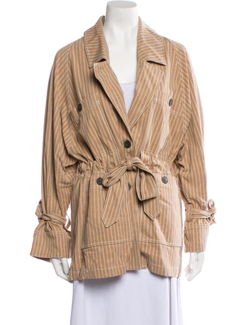Mara Hoffman Striped Trench Coat