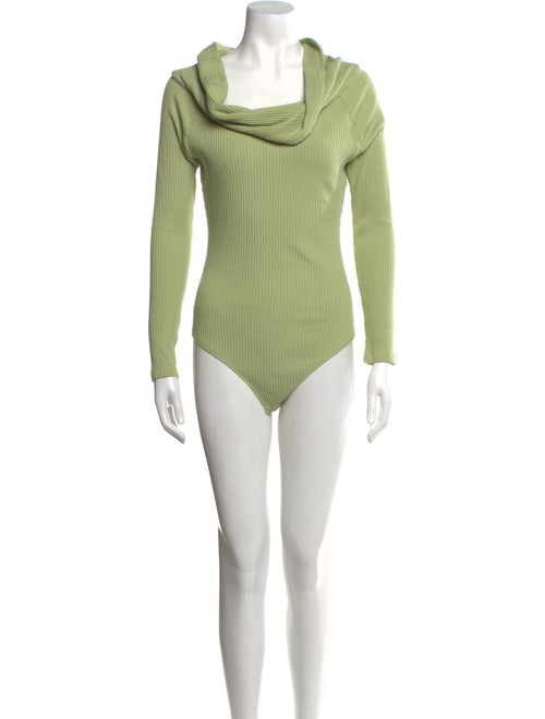 Mara Hoffman Cowl Neck Long Sleeve Bodysuit