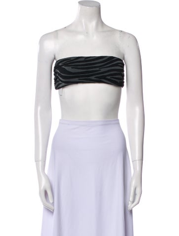 Mara Hoffman Swimwear Animal Print Top XS