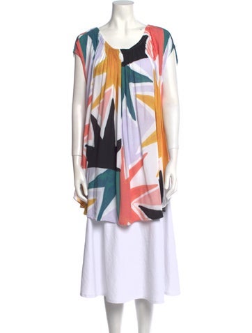 Mara Hoffman Tops Printed Scoop Neck Tunic S