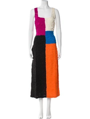 Mara Hoffman Dresses Colorblock Pattern Long Dress 3XL