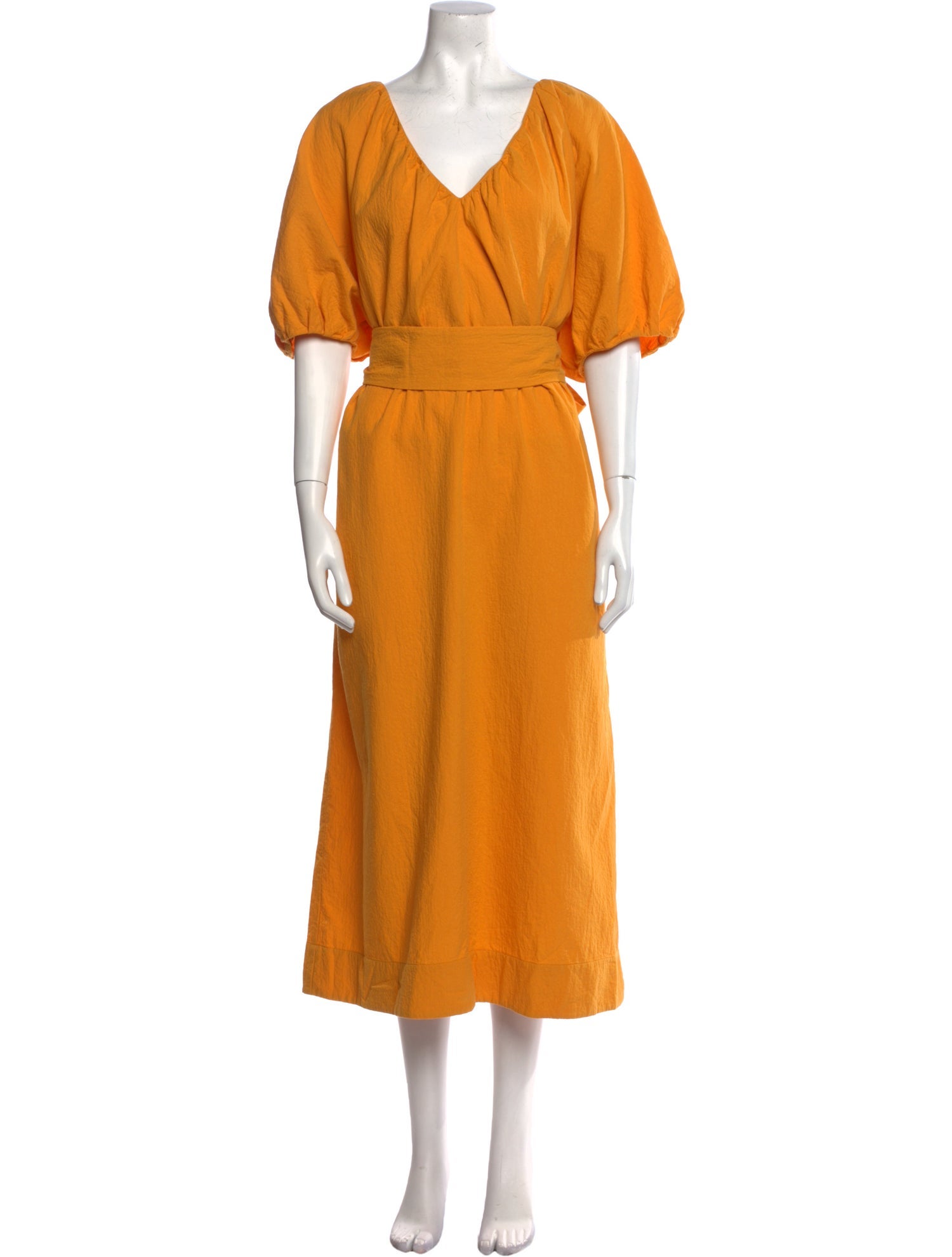 Mara Hoffman VNeck Long Dress Yellow Dresses, Clothing WHX58426