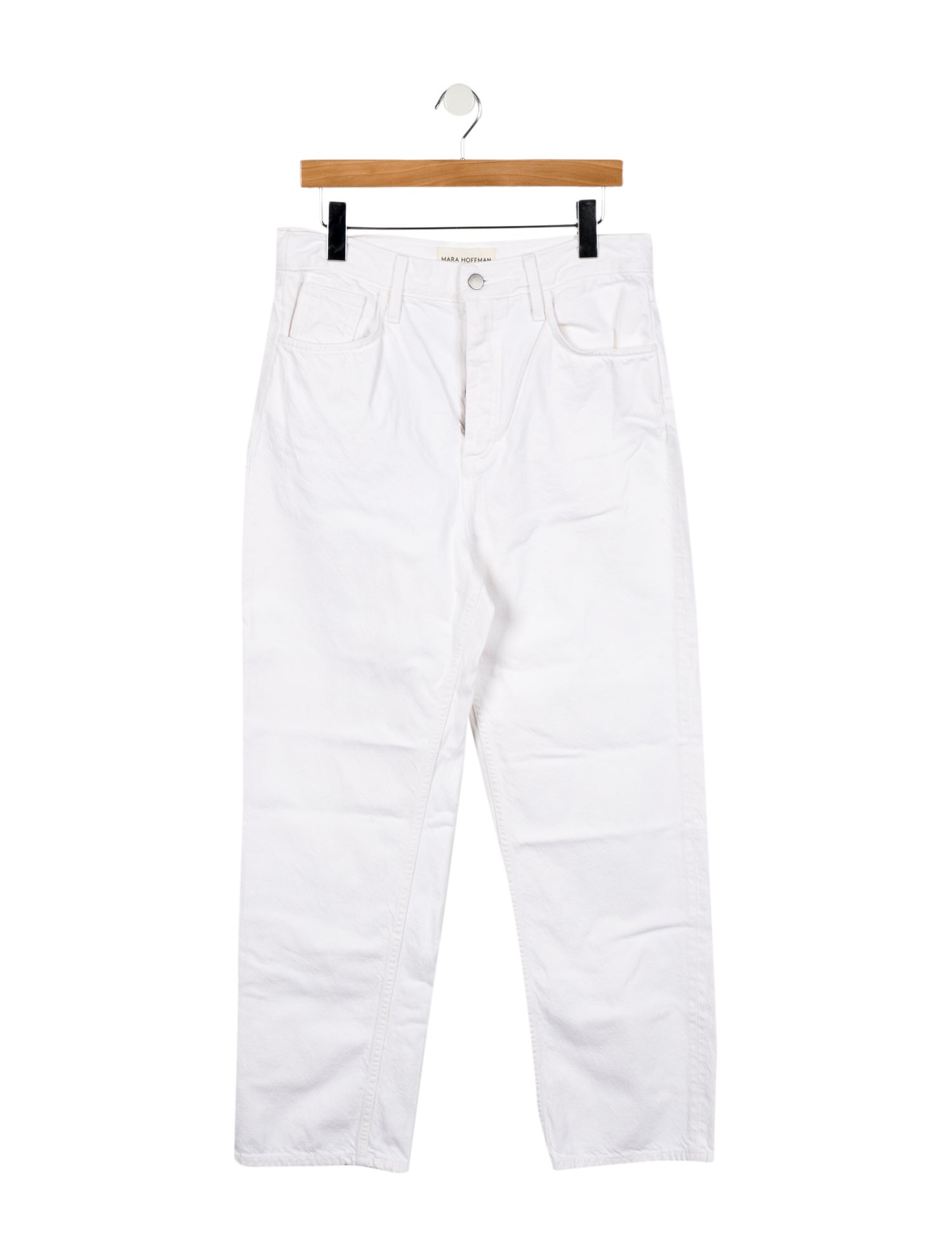 Mara Hoffman High-Rise Straight Leg Jeans