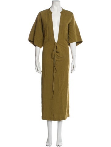 Mara Hoffman Dresses Plunge Neckline Long Dress US 2 | XS