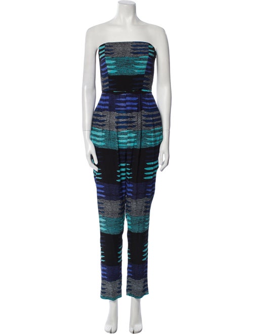 Mara Hoffman Printed Strapless Jumpsuit
