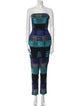 Mara Hoffman Printed Strapless Jumpsuit