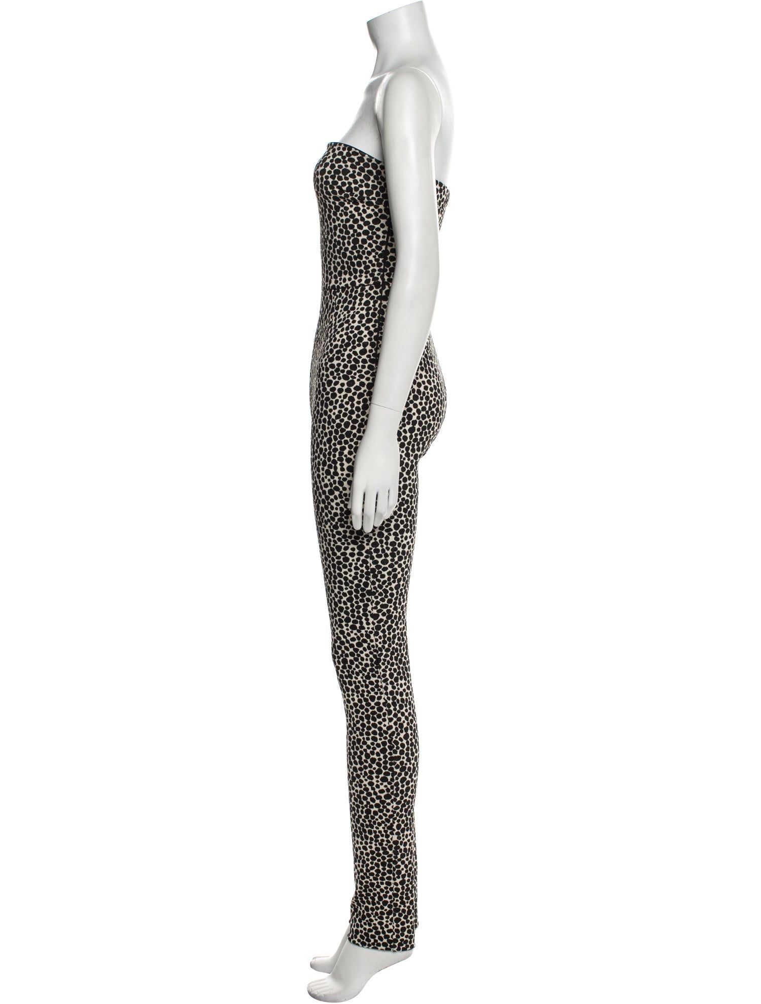 Mara Hoffman Animal Print Strapless Jumpsuit