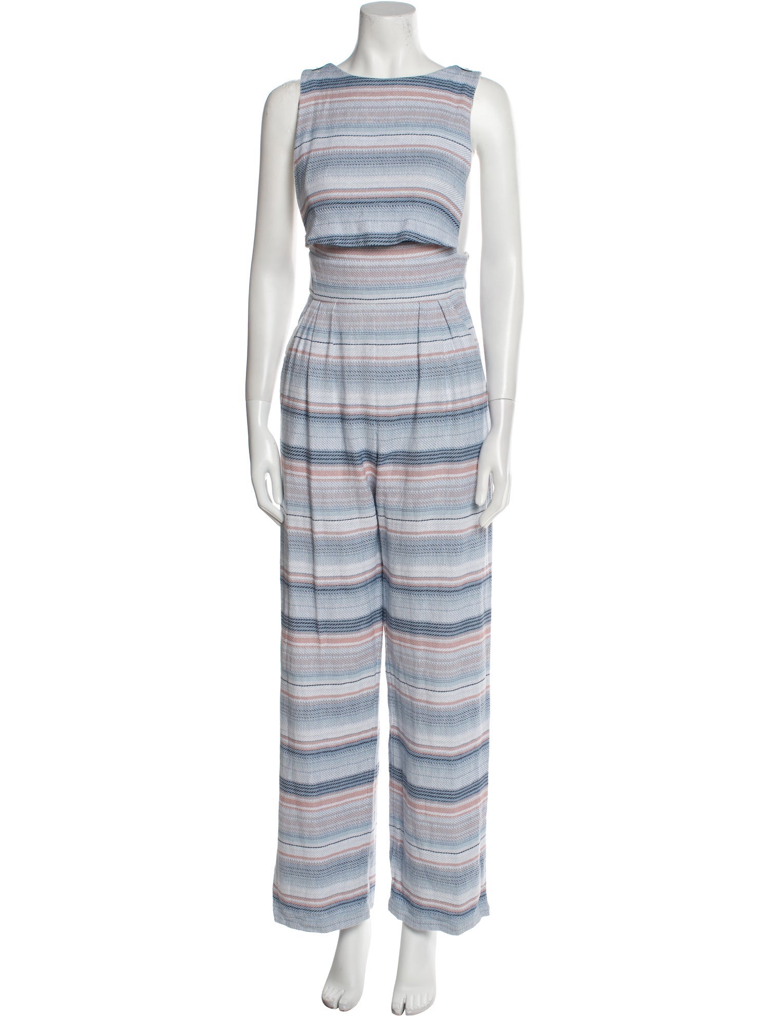 Mara Hoffman Striped Scoop Neck Jumpsuit
