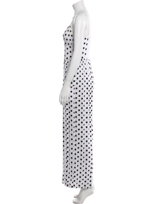 Mara Hoffman Polka Dot Print V-Neck Jumpsuit