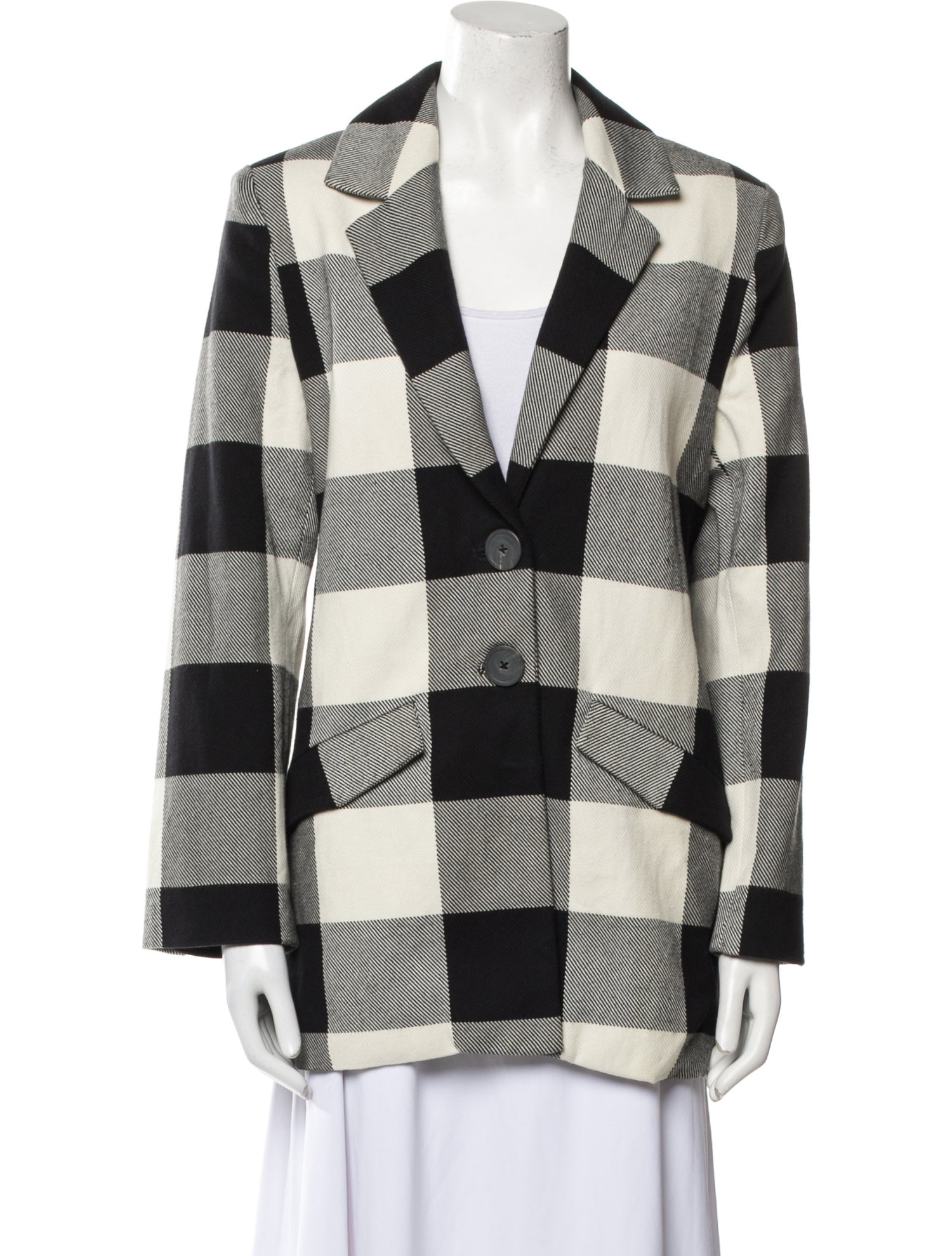 Mara Hoffman Plaid Print Blazer w/ Tags
