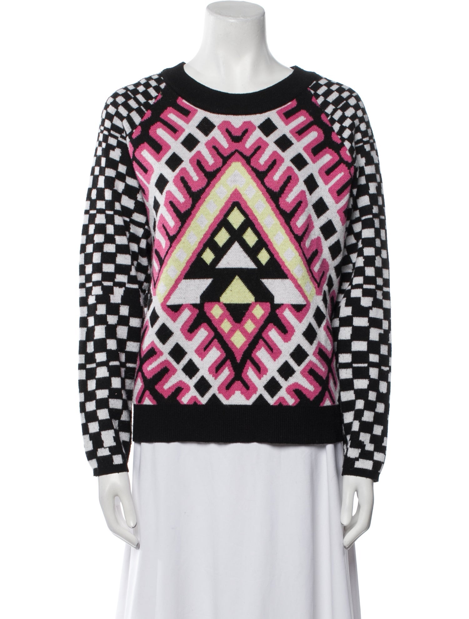 Mara Hoffman Printed Crew Neck Sweater