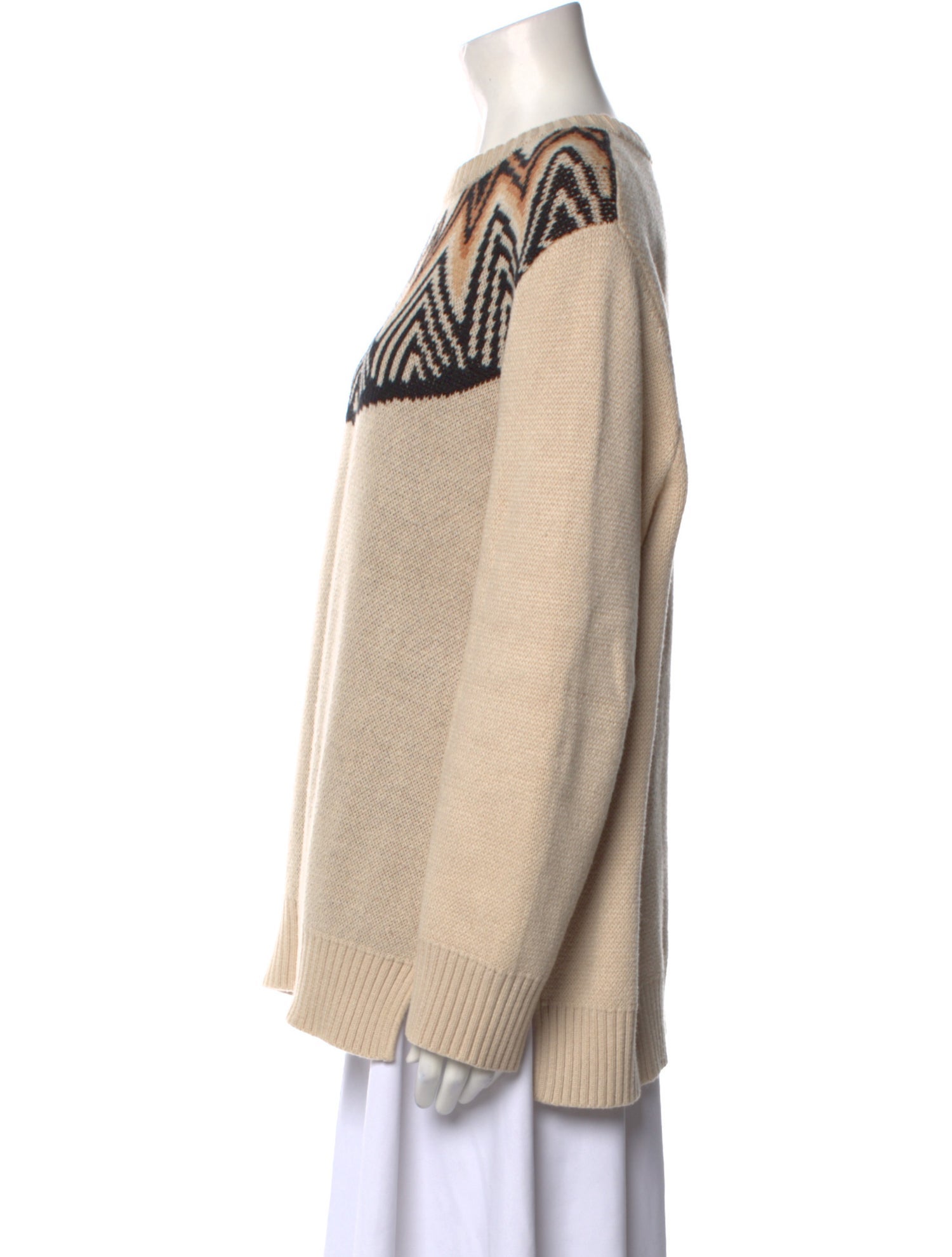 Mara Hoffman Printed Scoop Neck Sweater